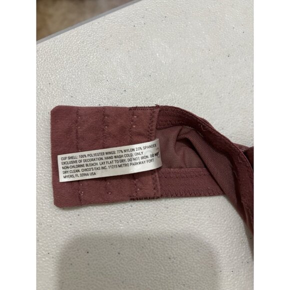 Soma Sensuous Lace Unlined Dusty Pink UnderWired Bra Sexy Comfort Size 38G - Picture 9 of 9